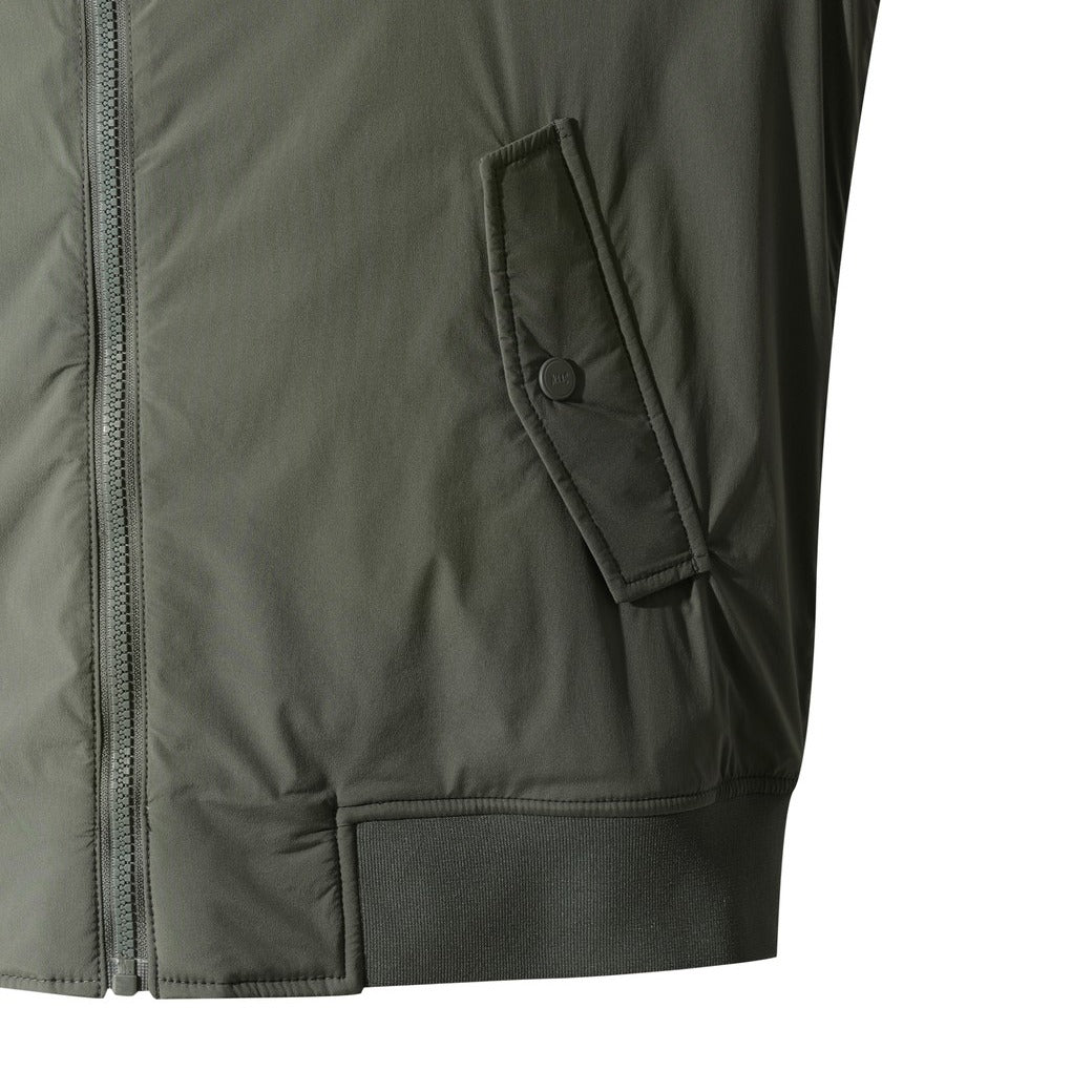 MEN パデッドボンバージャケット ダークグリーン