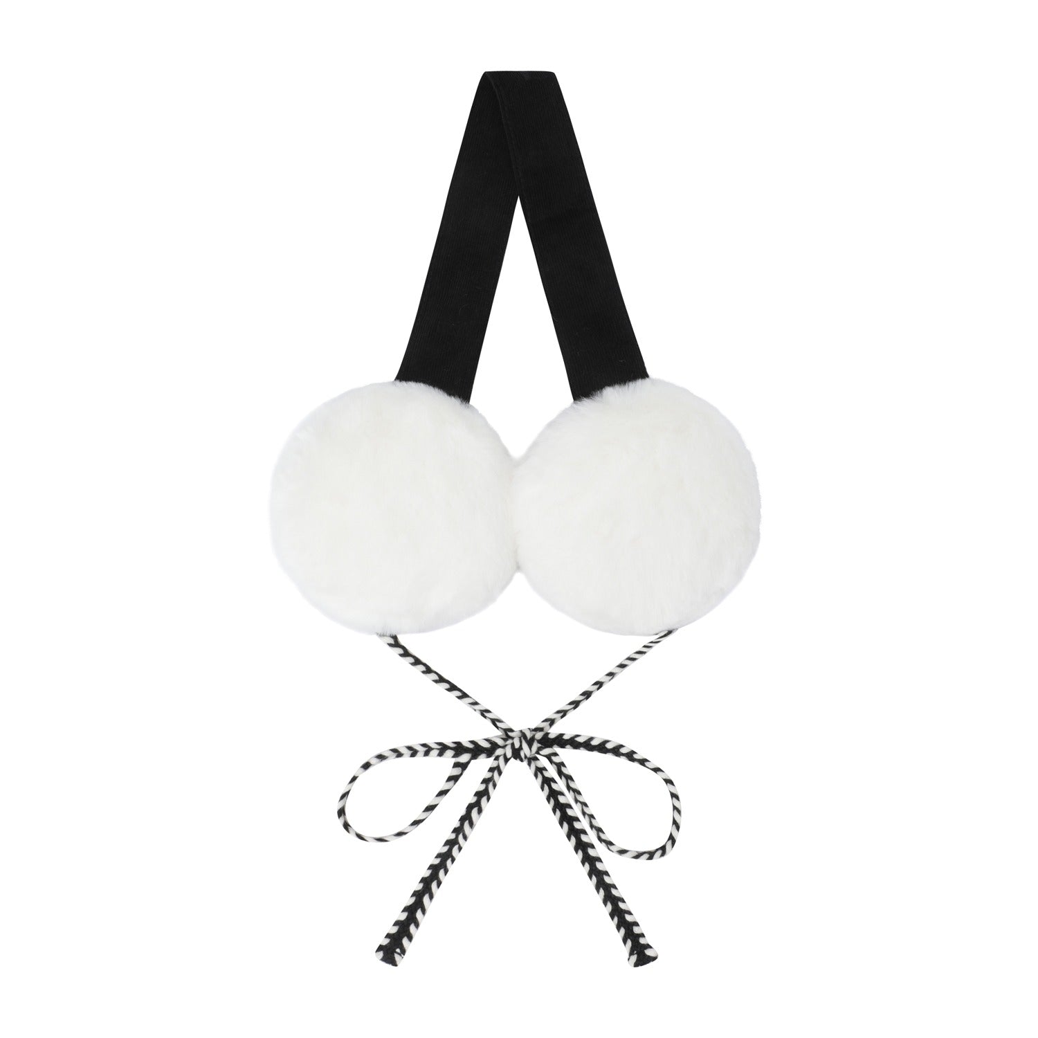 WOMEN コーデュロイイヤーウォーマーキャップ ブラック