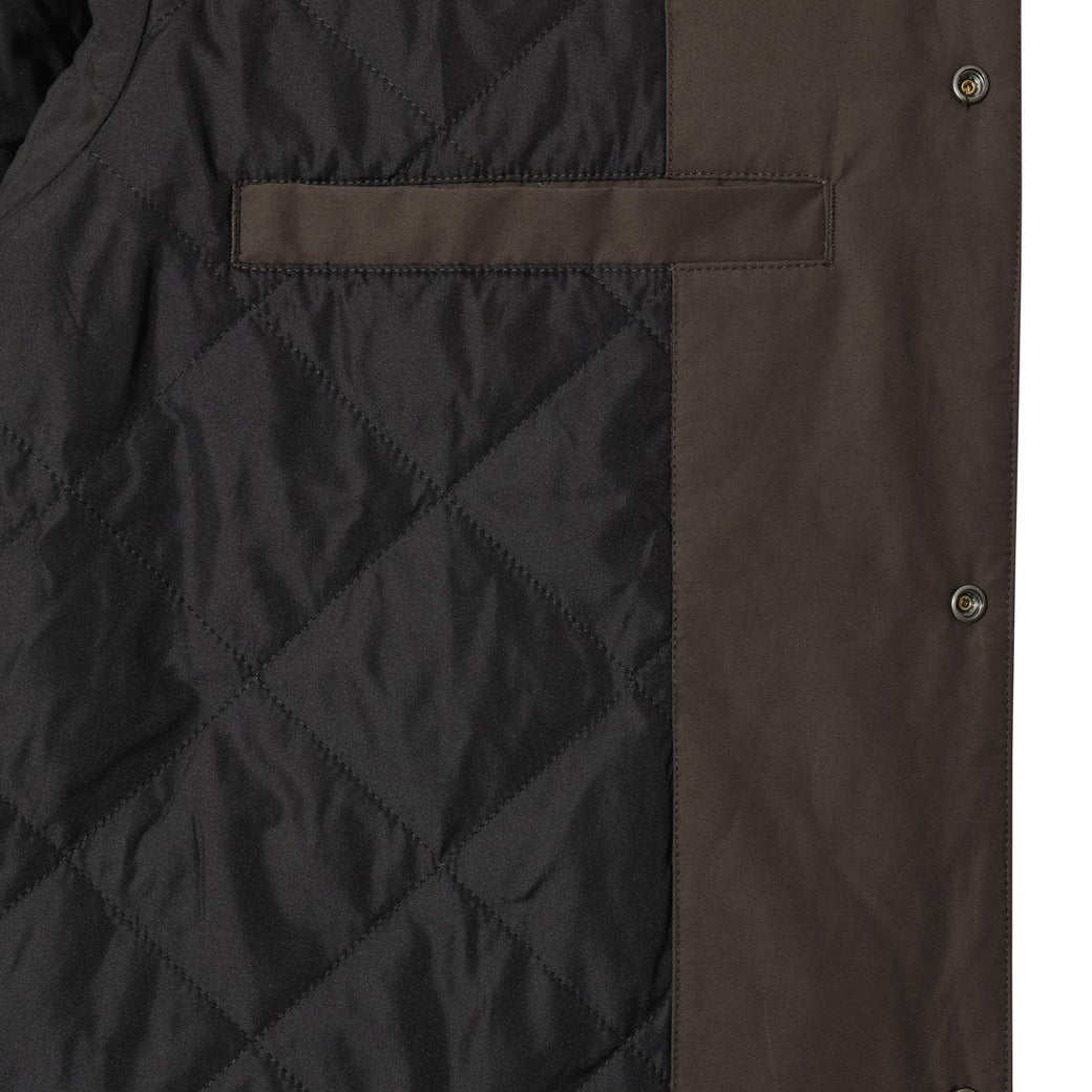 【WAAC X JONES】MEN パデッドコーチジャケット ブラウン