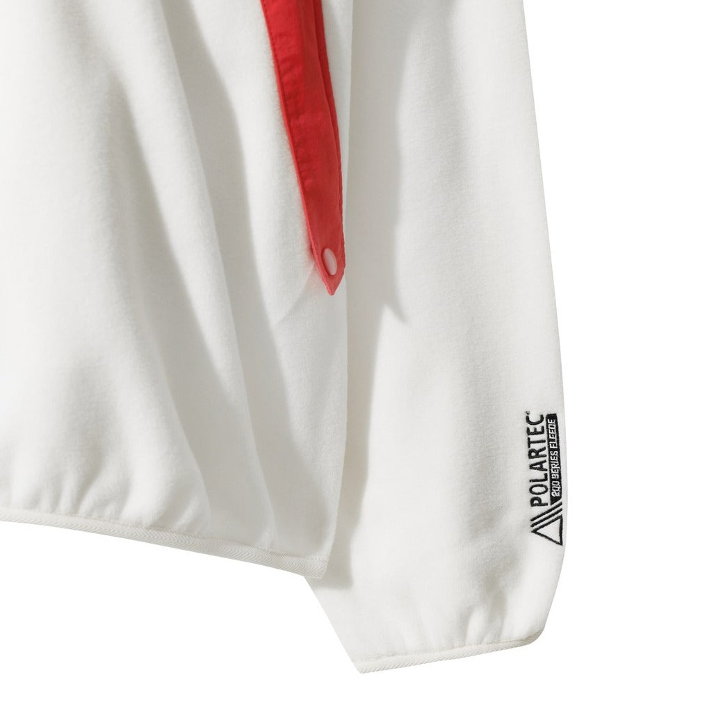 【WAAC X JONES】MEN レトロフリースプルオーバー アイボリー