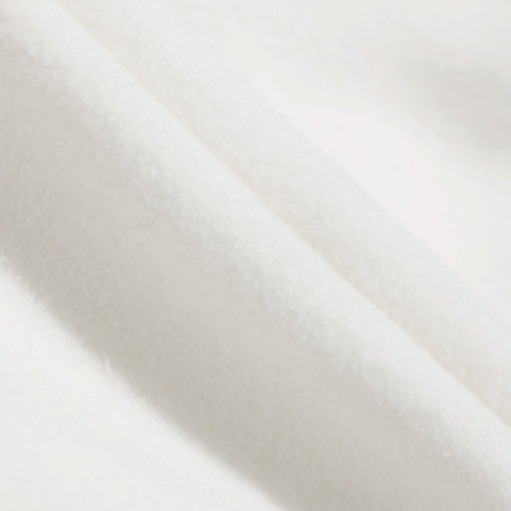 【WAAC X JONES】MEN レトロフリースプルオーバー アイボリー