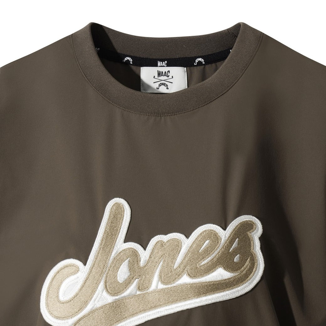 【WAAC X JONES】WOMEN カーブロゴプルオーバー ブラウン