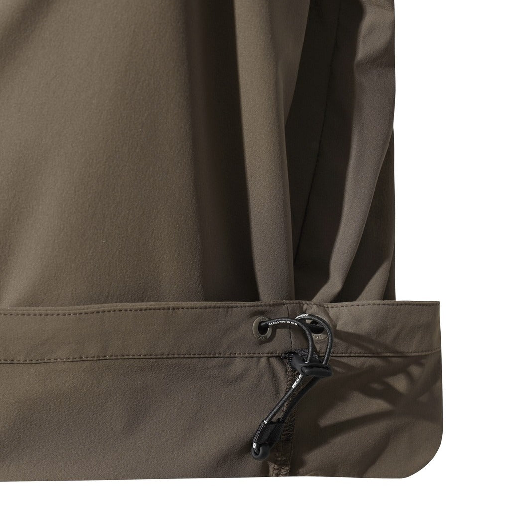 【WAAC X JONES】WOMEN カーブロゴプルオーバー ブラウン