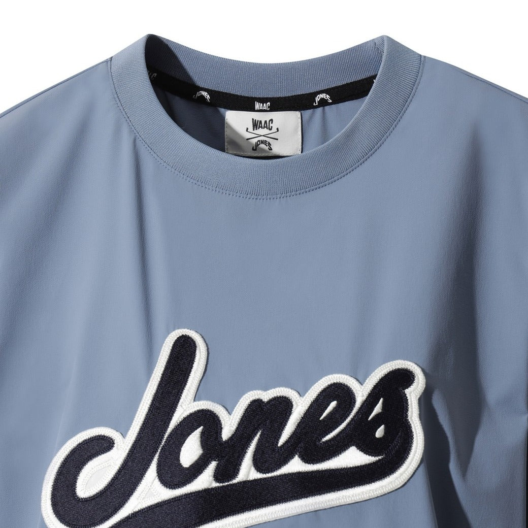 【WAAC X JONES】WOMEN カーブロゴプルオーバー サックスブルー