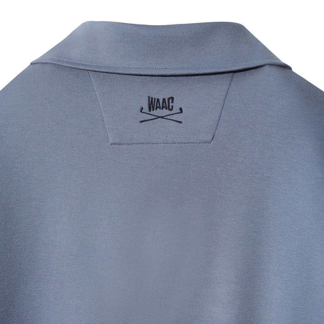 【WAAC X JONES】WOMEN ハーフジップスウェットシャツ サックスブルー