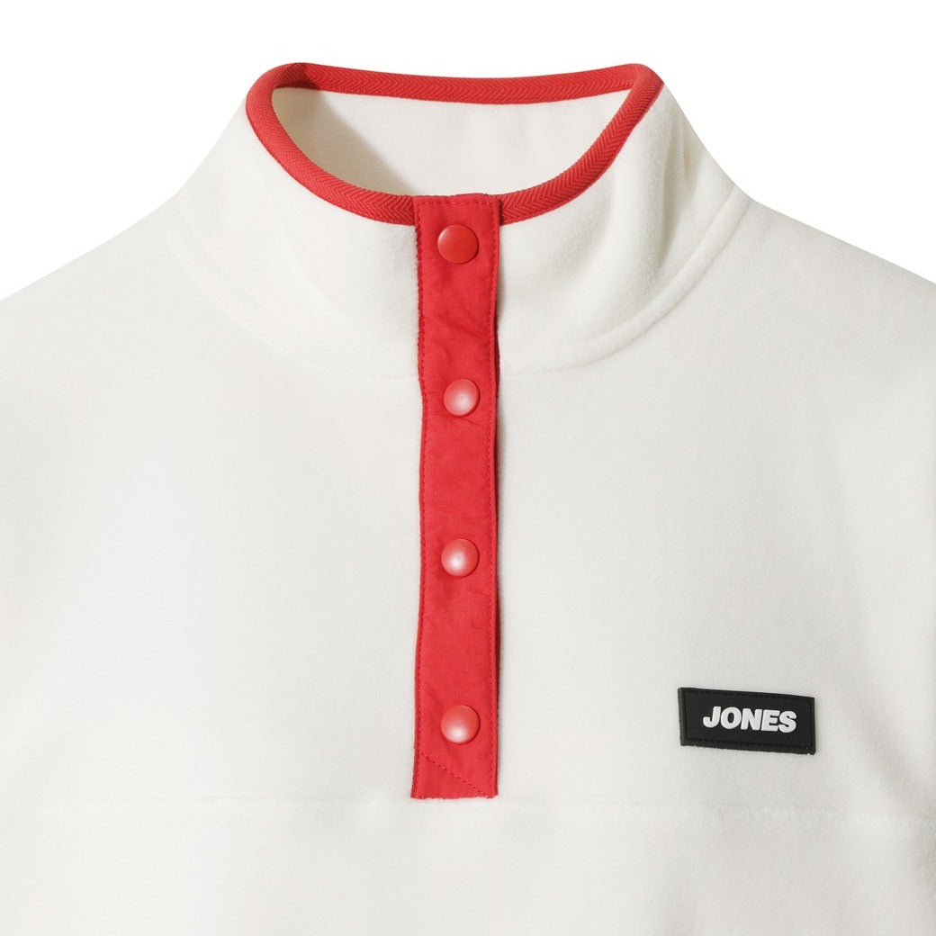 【WAAC X JONES】WOMEN レトロフリースプルオーバー アイボリー