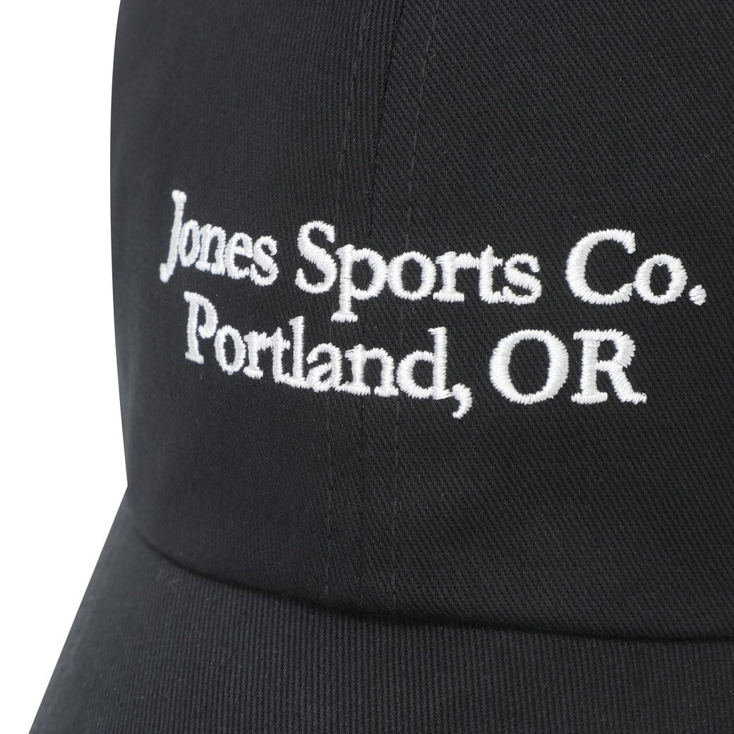 【WAAC X JONES】UNISEX タイポグラフィーキャップ ブラック