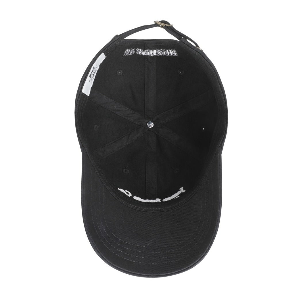 【WAAC X JONES】UNISEX タイポグラフィーキャップ ブラック
