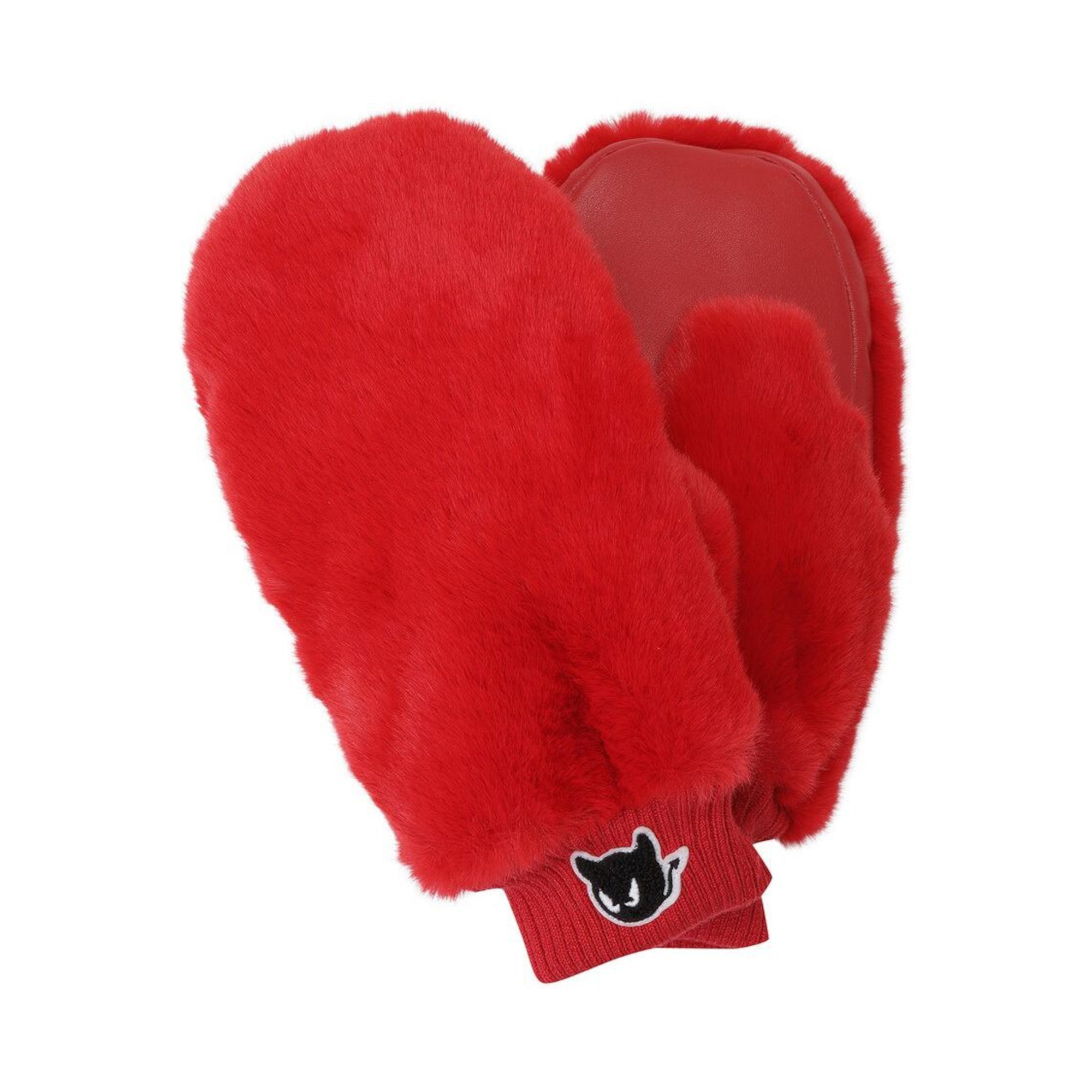 WOMEN エコファーコールドグローブ(両手) レッド