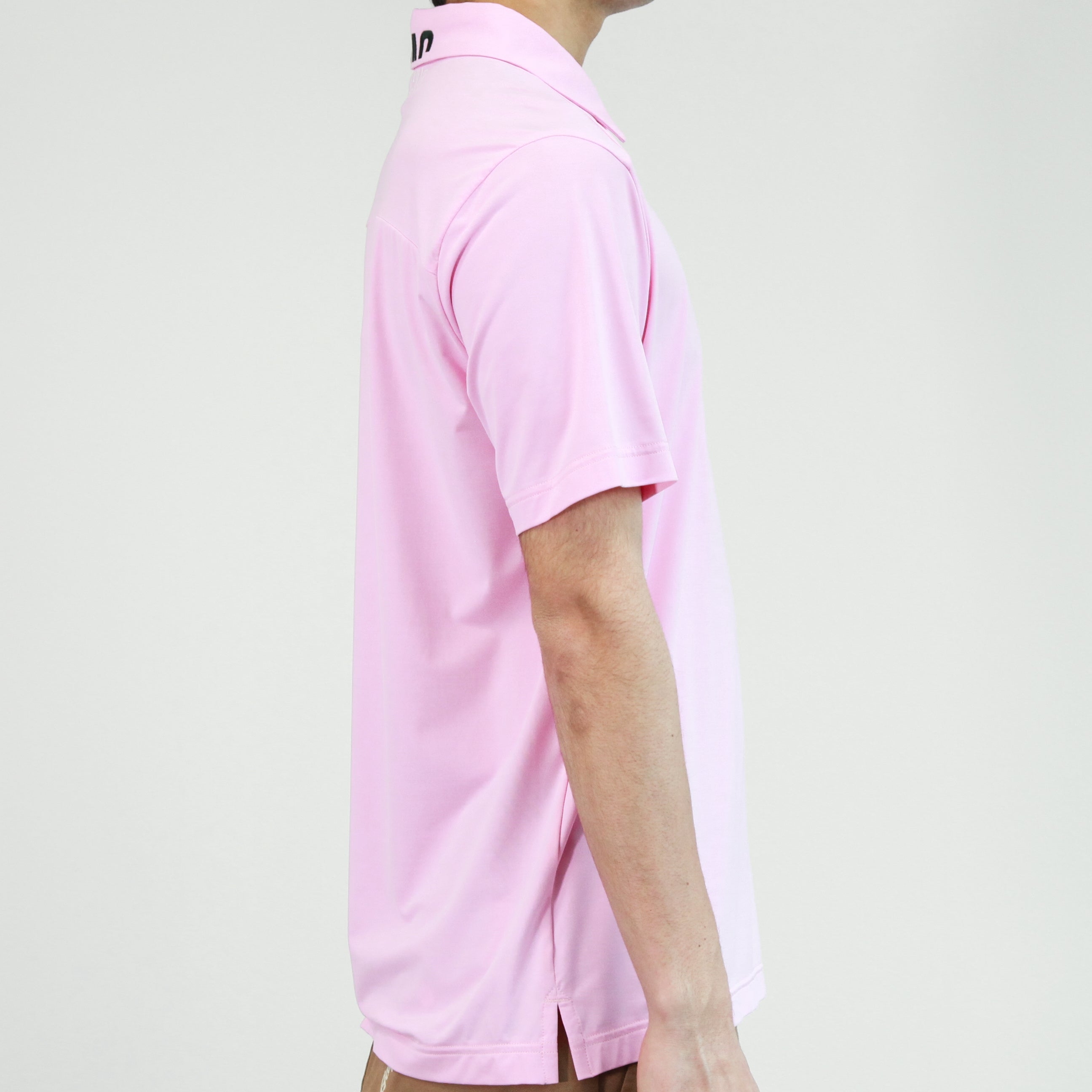 【接触冷感素材】MENS CORDURAベア天竺 半袖ポロシャツ ピンク/072232001