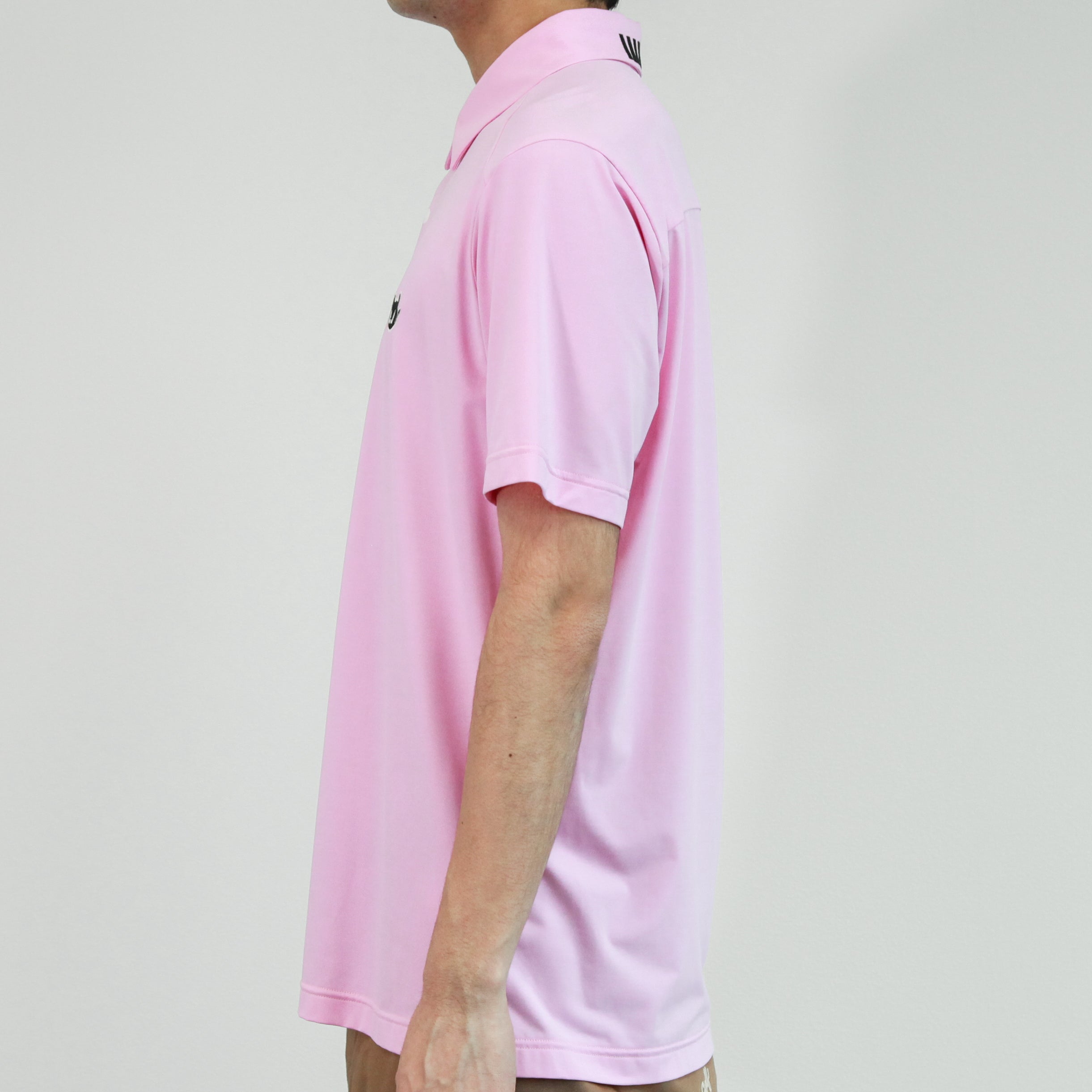 【接触冷感素材】MENS CORDURAベア天竺 半袖ポロシャツ ピンク/072232001