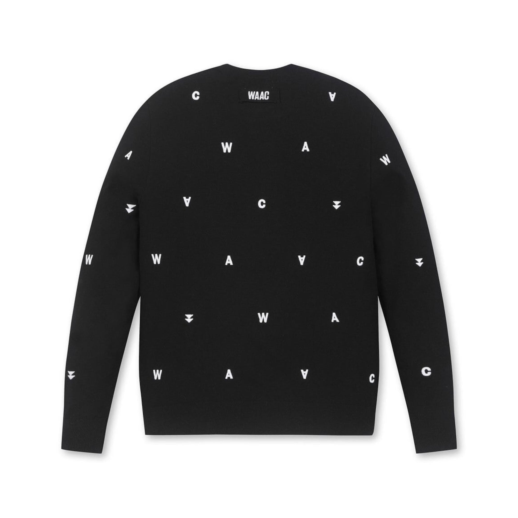 MEN WAACロゴ刺繍セーター