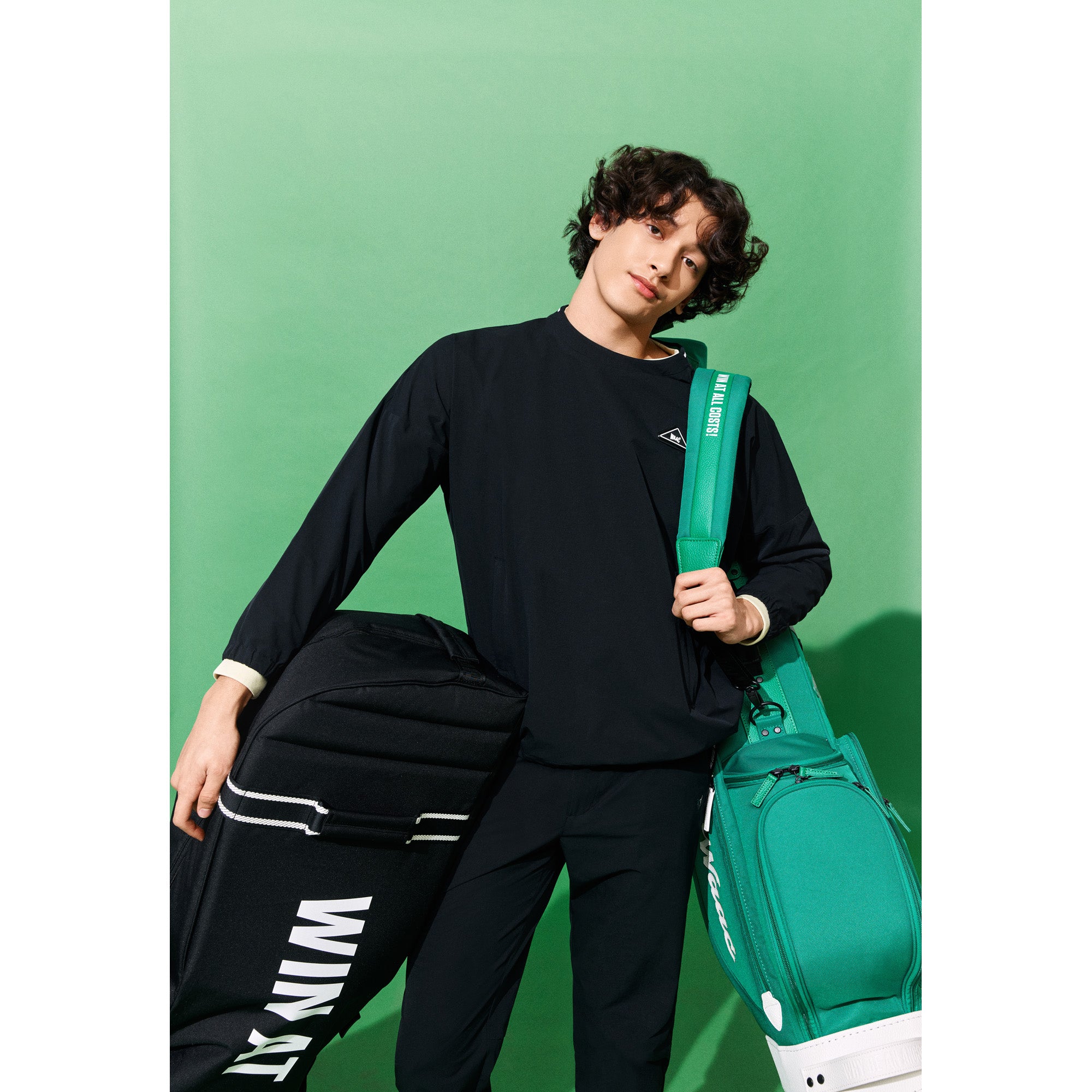 MENS TEXBRIDリップストップ ロングパンツ ブラック/072242411