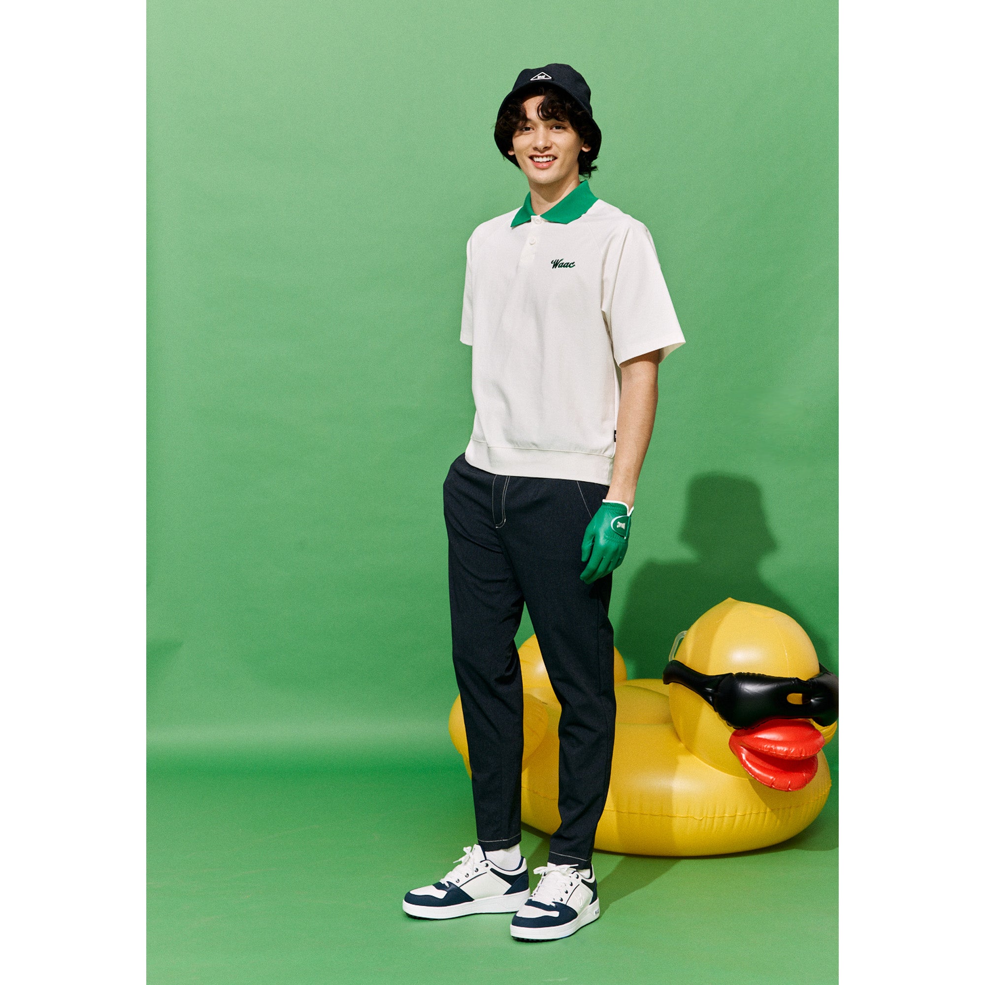 MENS デニムライク2WAY ロングパンツ ベージュ/072242420