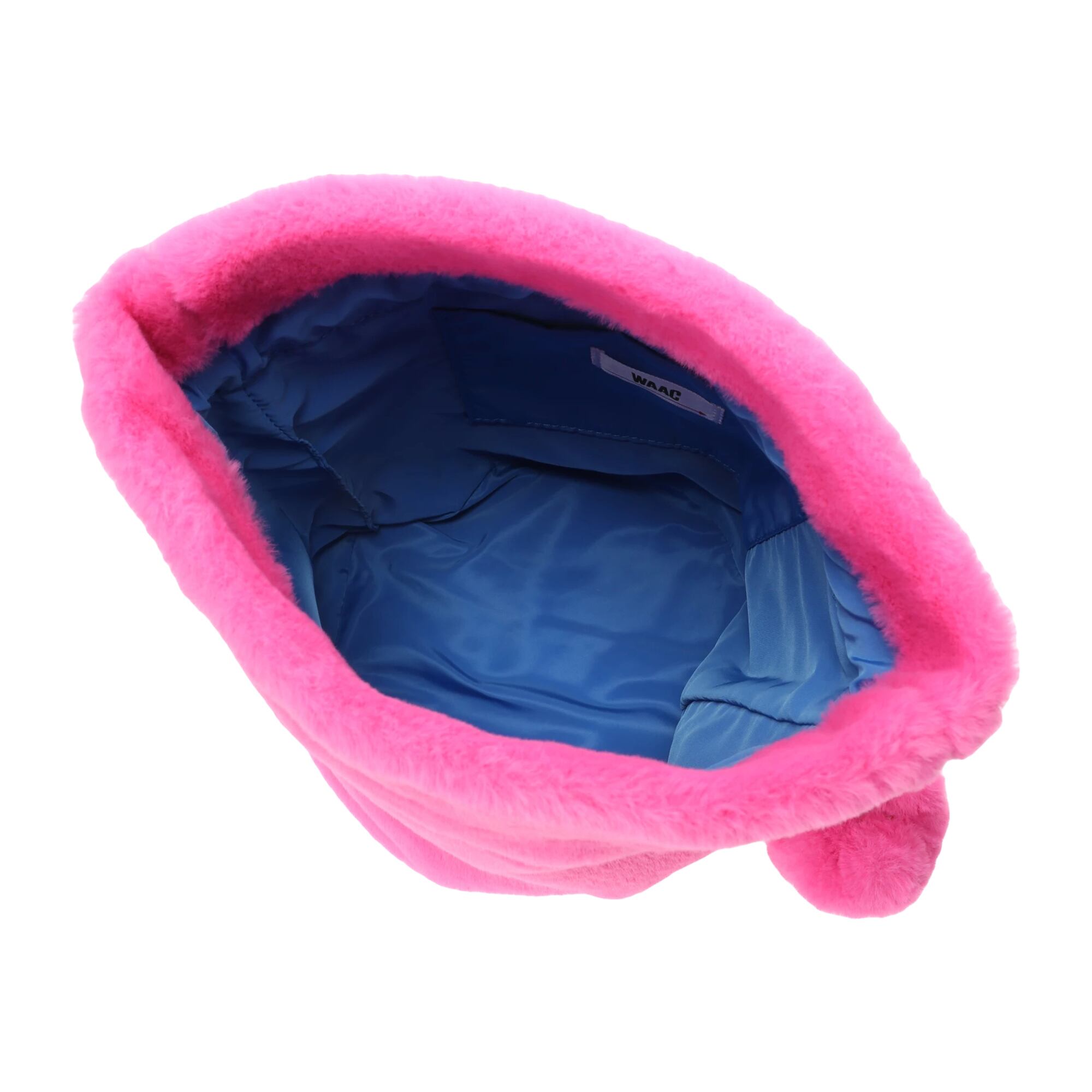 UNISEX FUR ポーチ ピンク