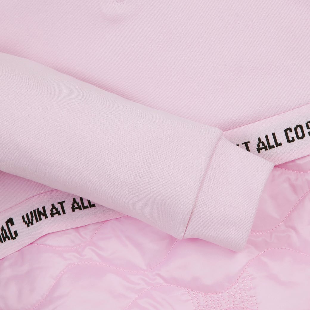 WOMEN ハイブリッドセミジップアップトレーナー