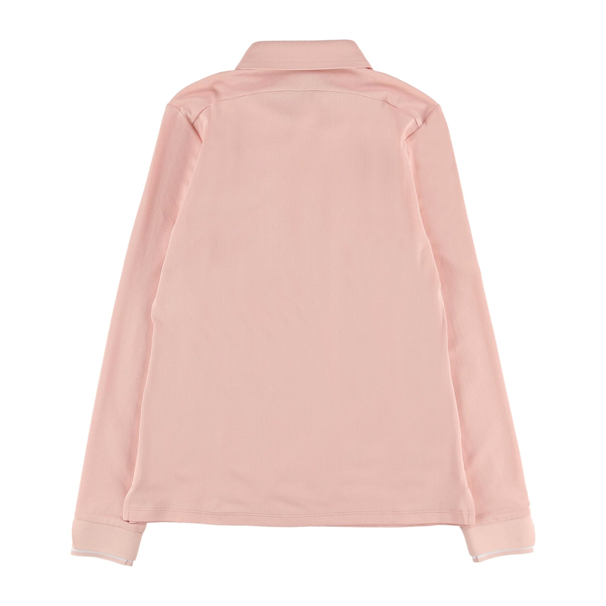 WOMEN ドットメッシュハーフ 長袖シャツ マスタード