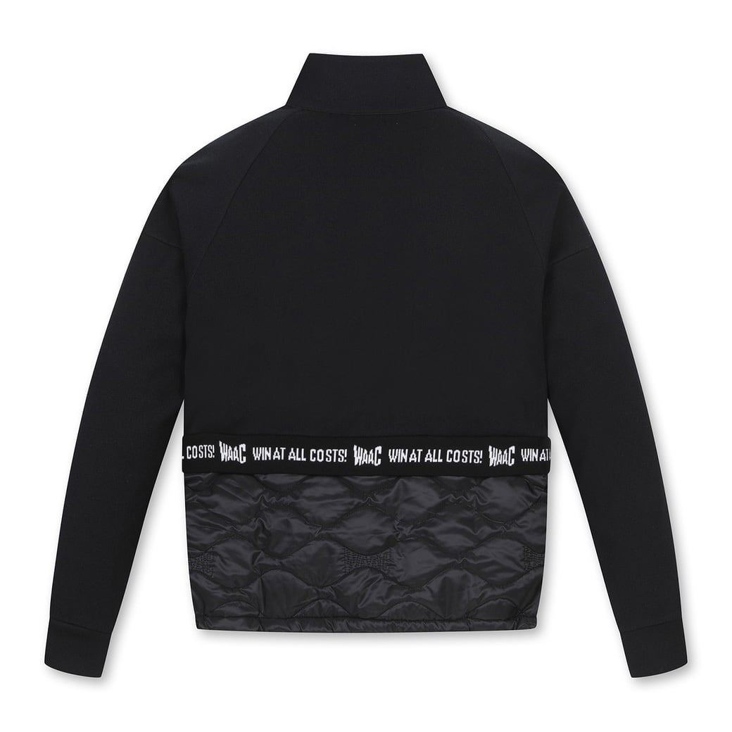 WOMEN ハイブリッドセミジップアップトレーナー