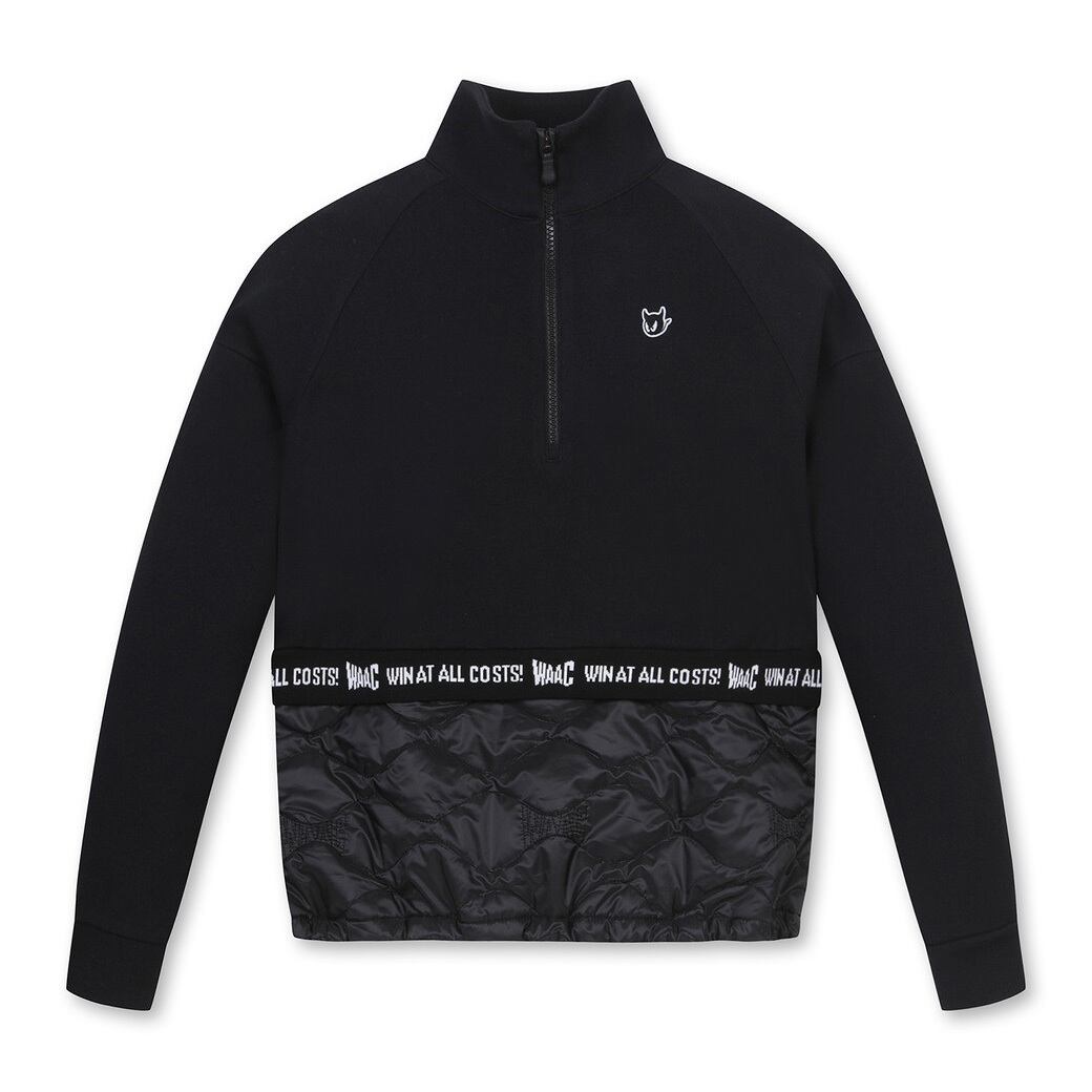 WOMEN ハイブリッドセミジップアップトレーナー