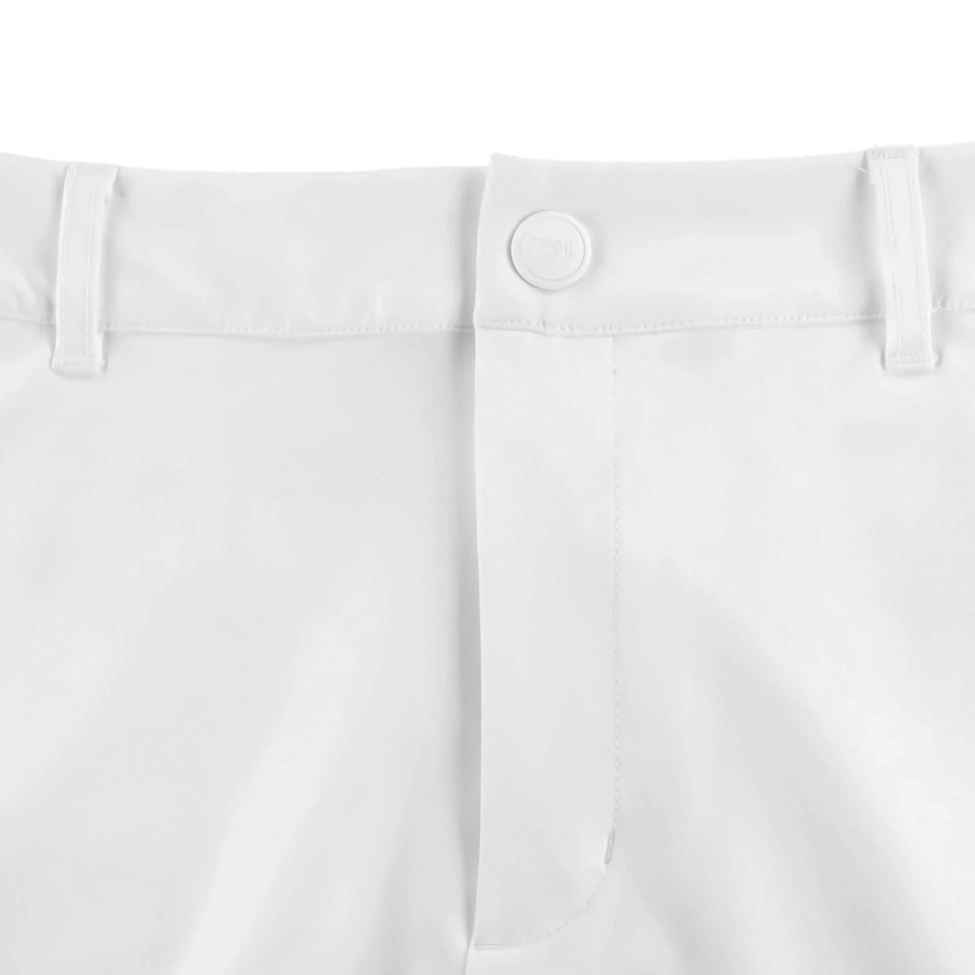 WOMEN ナイロンストレッチBASIC ロングパンツ ホワイト