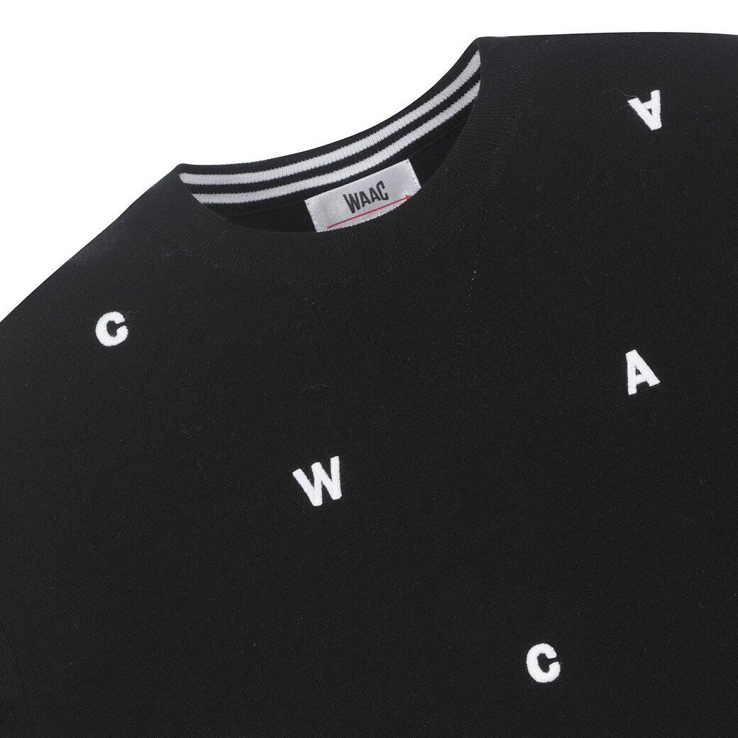 MEN WAACロゴ刺繍セーター