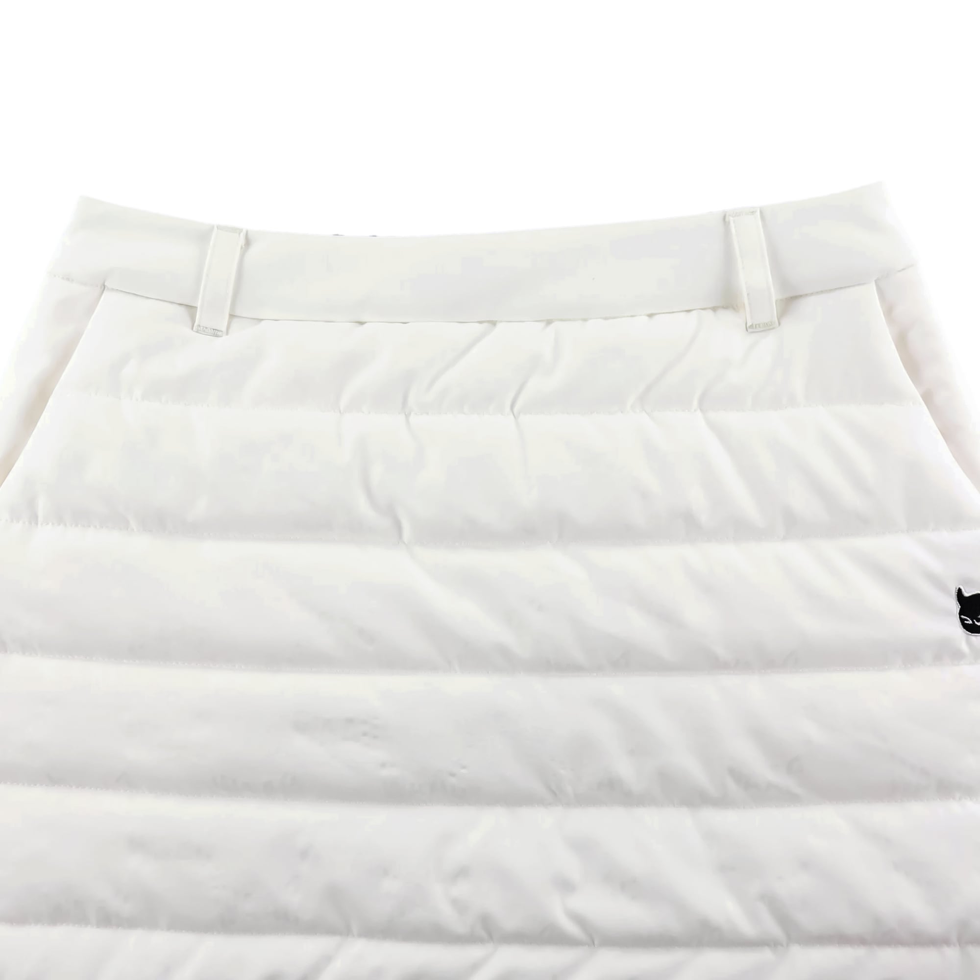 WOMEN 中綿ロゴエンボス スカート