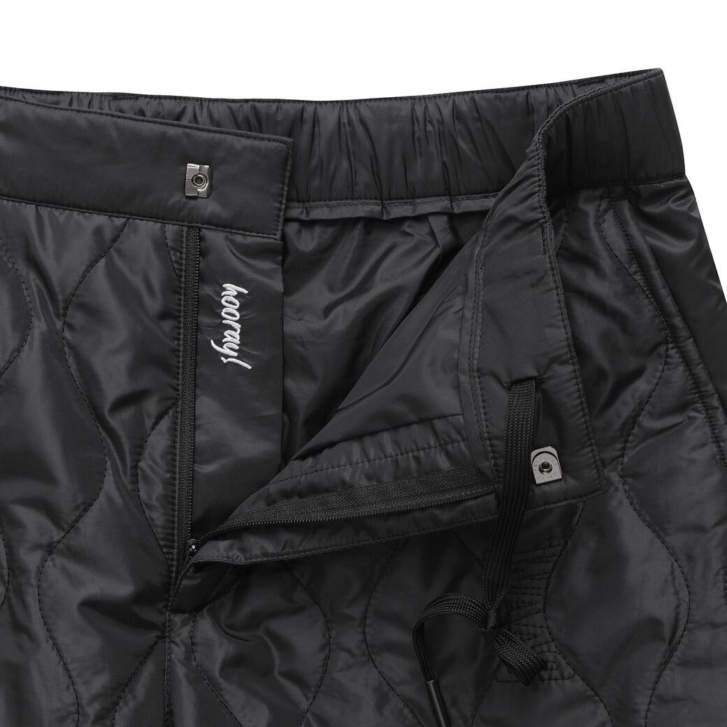 MEN パッド入りクイリングジョガーパンツ ブラック