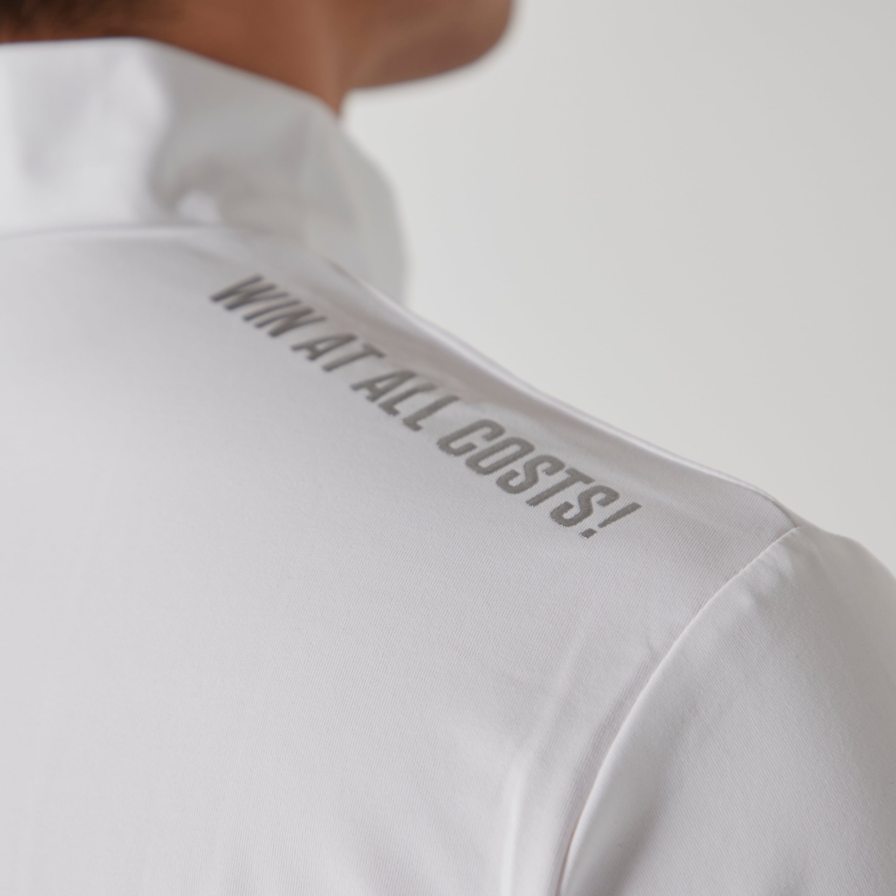 【伸縮性素材】MENS BASICベア天竺 半袖モックネックTシャツ ホワイト/072222005