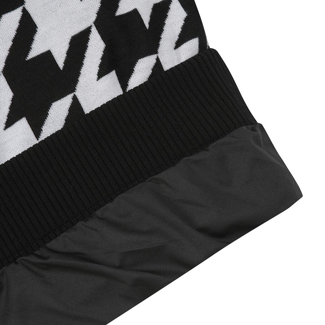 MEN ウィンターハウンズトゥース 防風タートルセーター