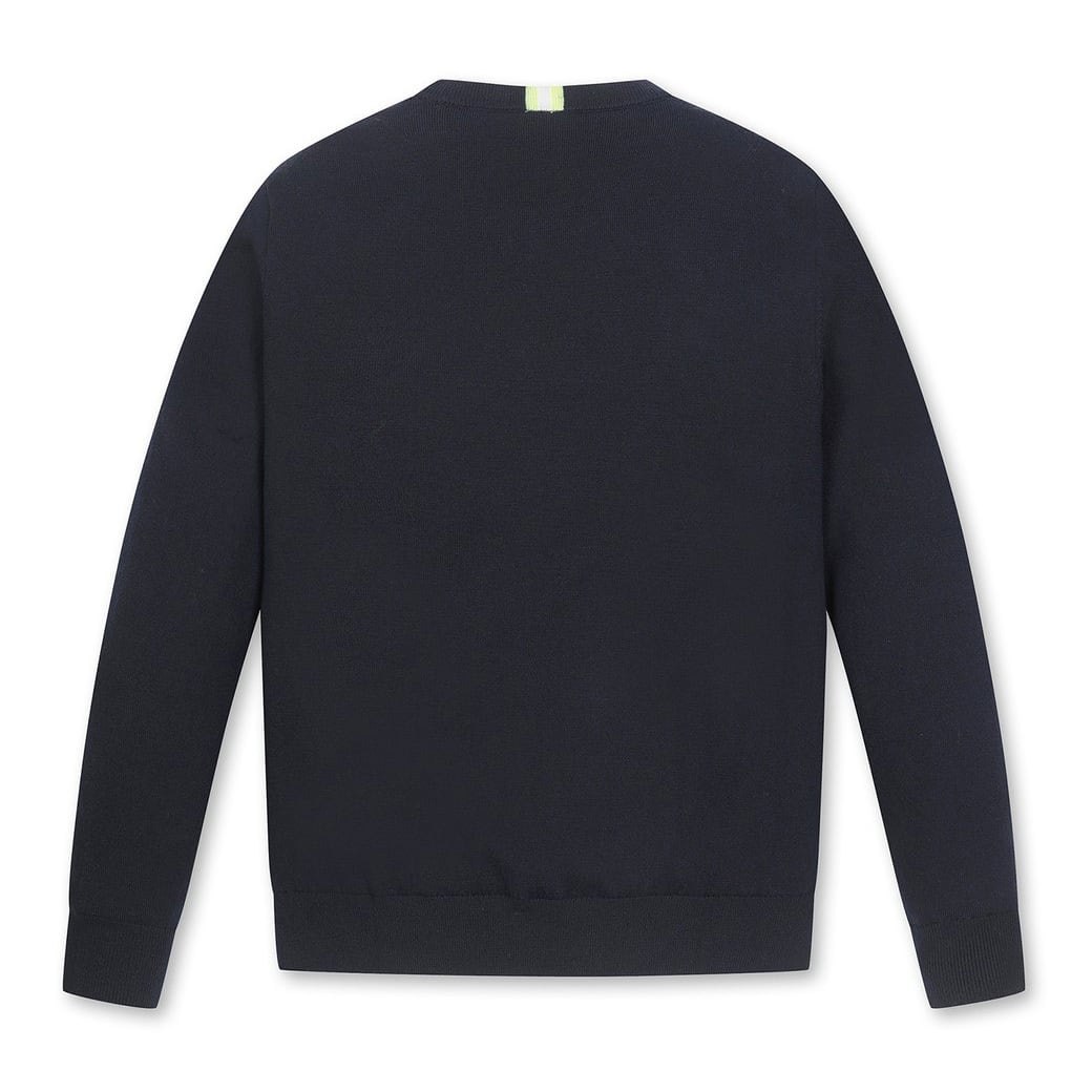 MEN エンボスソリッドセーター