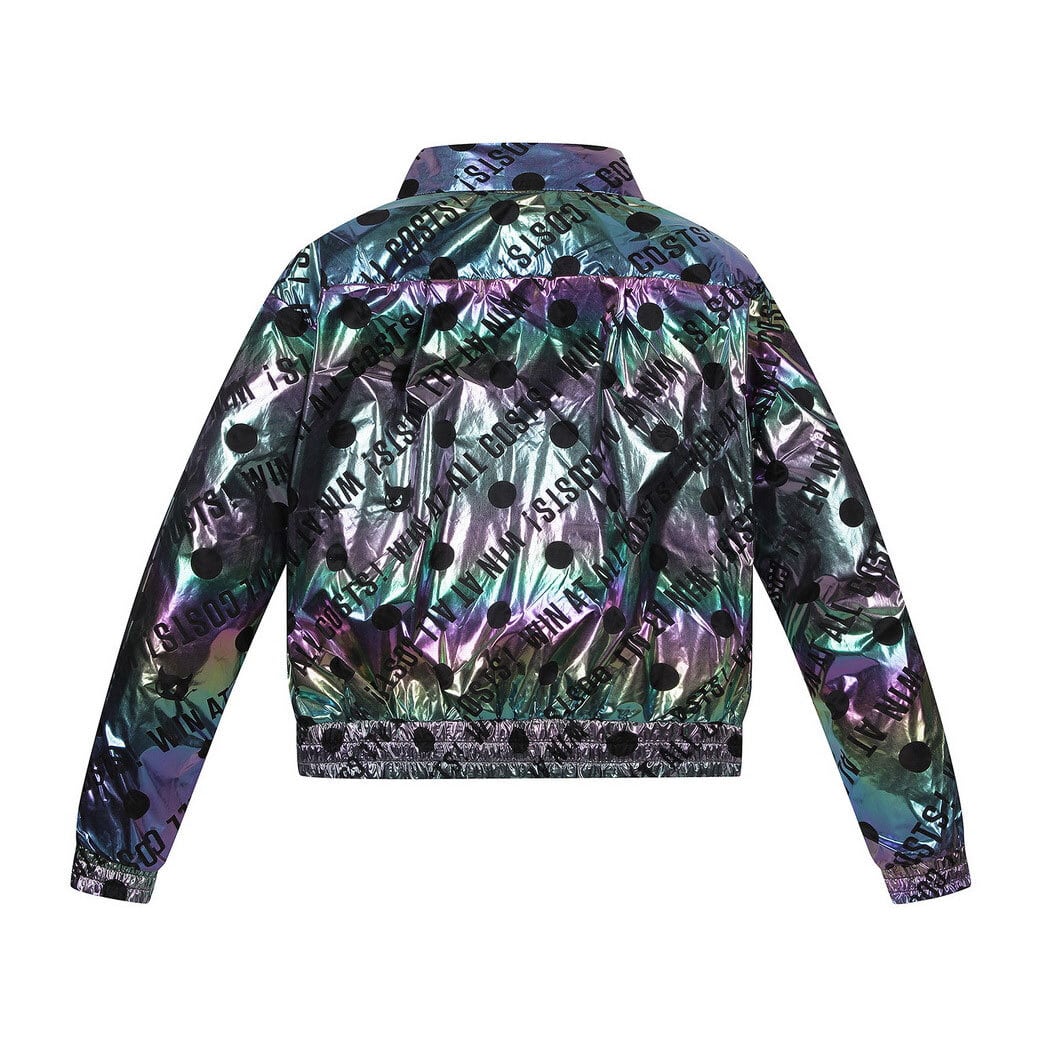 WOMEN オーロラ レタリングブルゾン ブラック