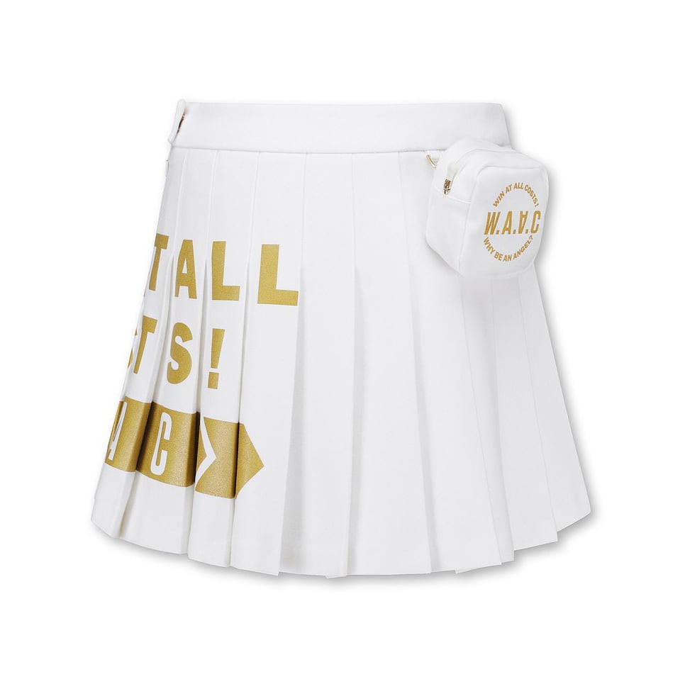 WOMEN ゴールドポイント プリーツキュロットスカート