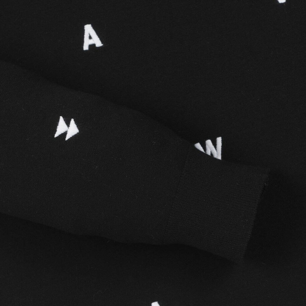 MEN WAACロゴ刺繍セーター