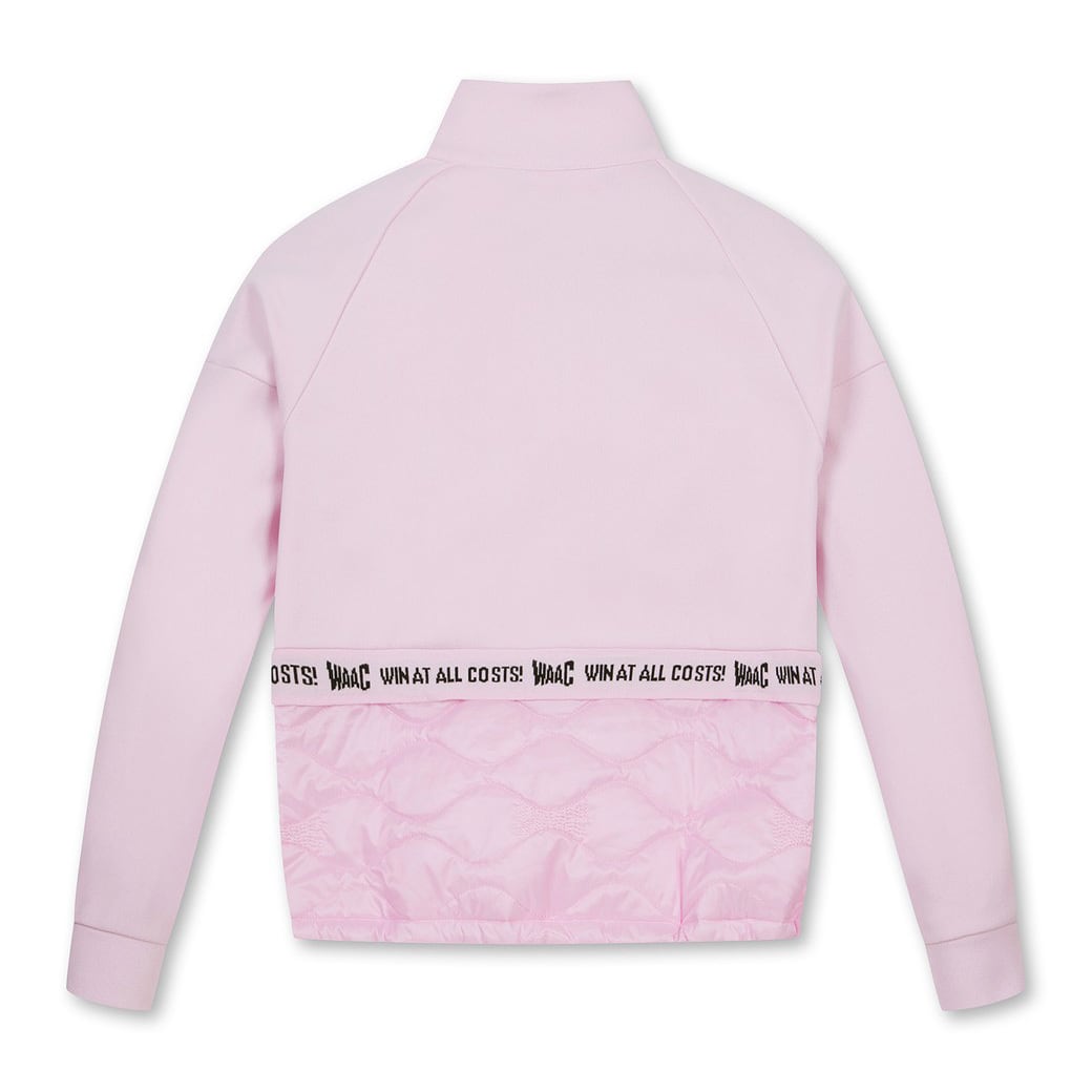 WOMEN ハイブリッドセミジップアップトレーナー