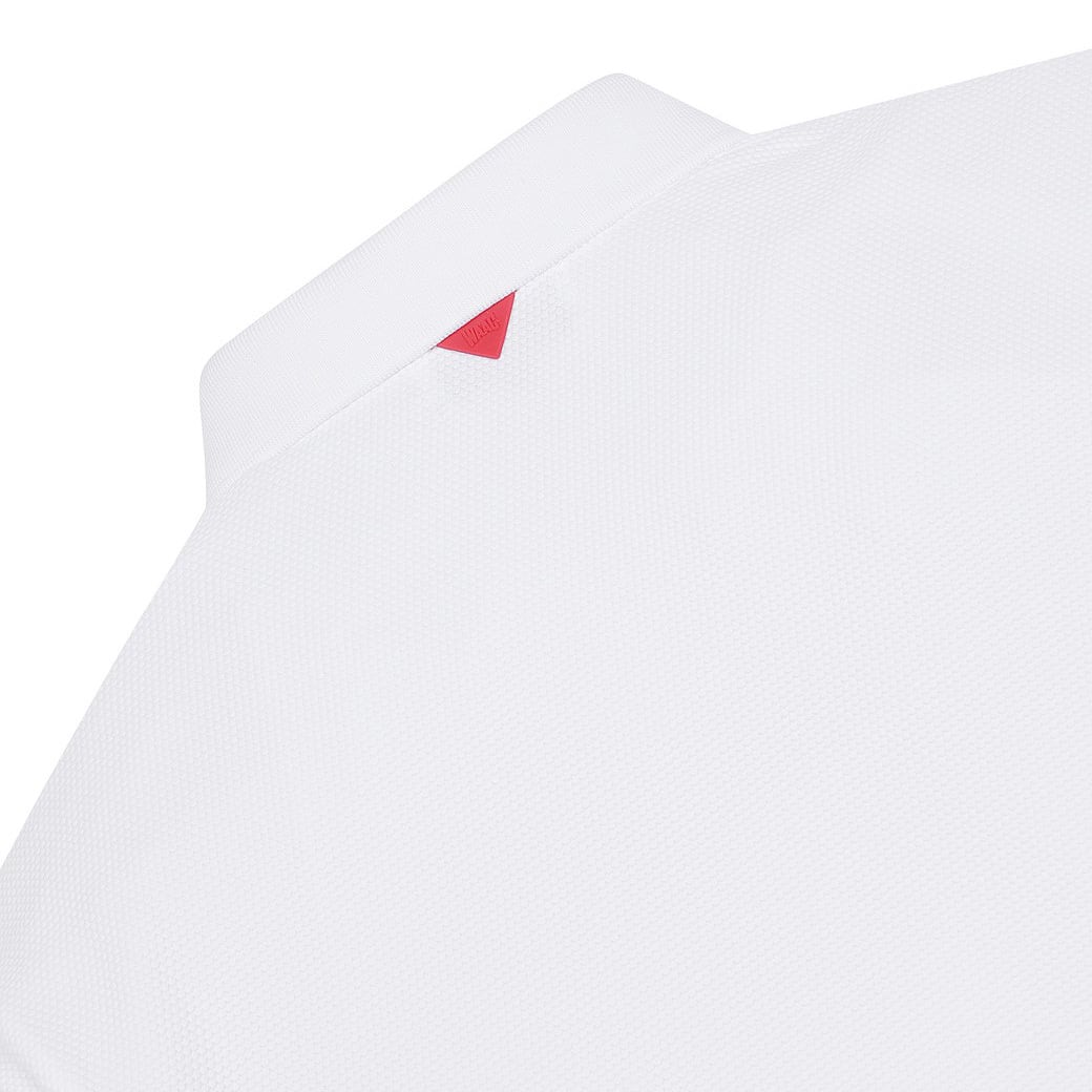 MEN ロングスリーブポロシャツ ホワイト