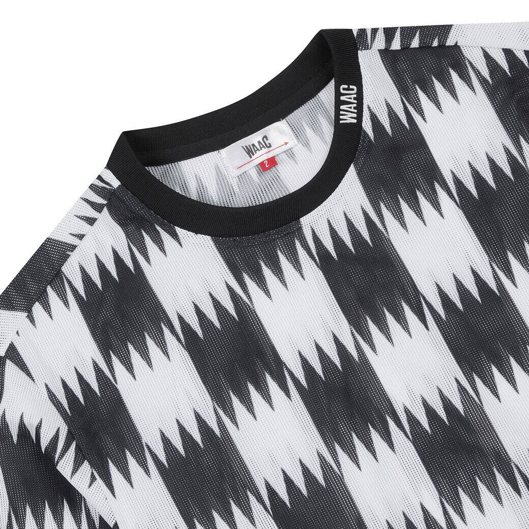 WOMEN シーズンパターン メッシュプルオーバー ブラック