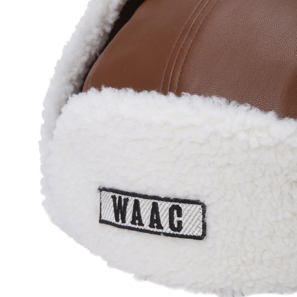 WOMEN フライトキャップ キャメル