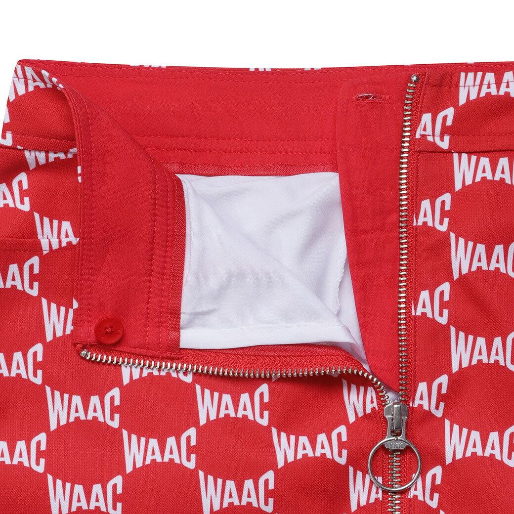 WOMEN ハイウエストWAACロゴスカート レッド