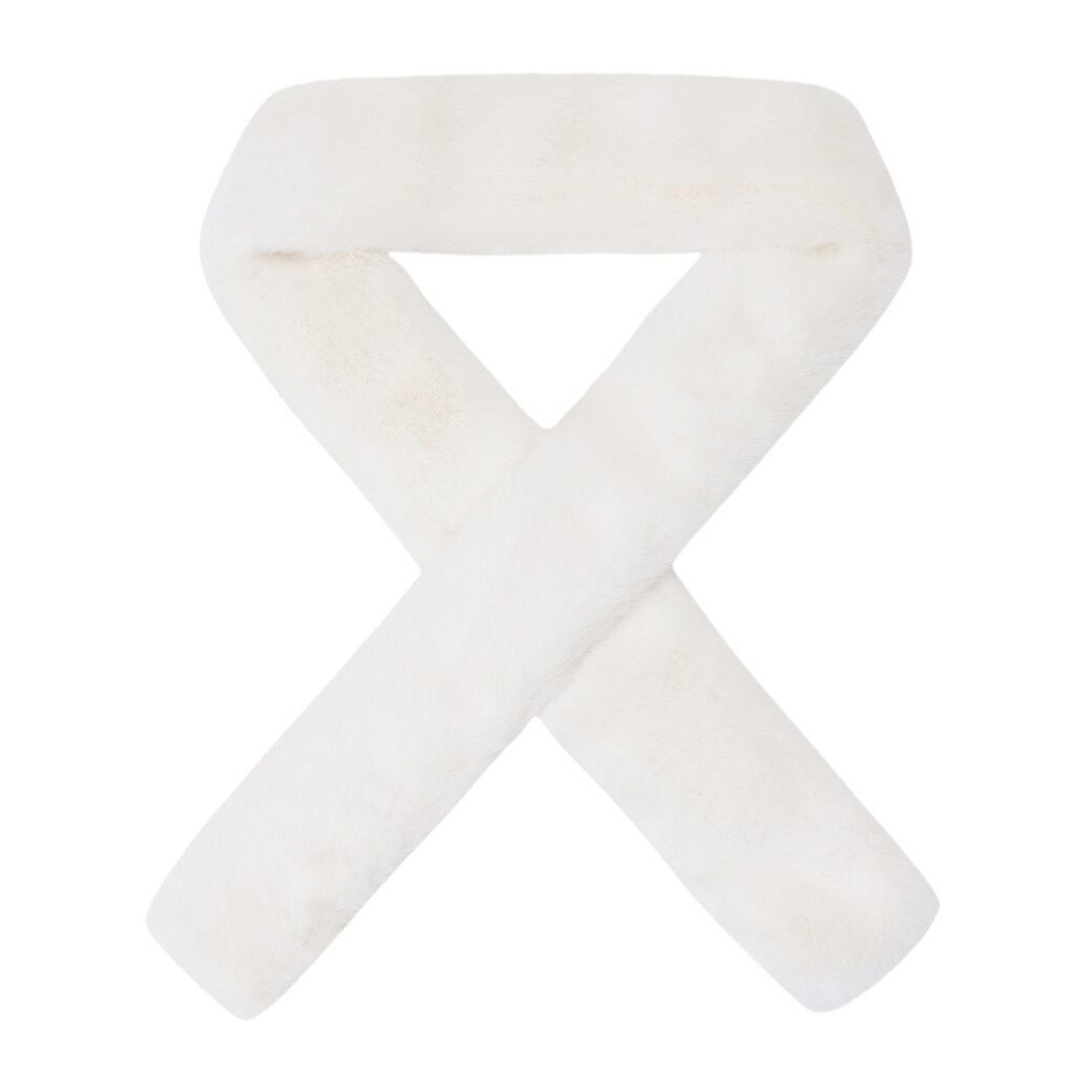 WOMEN エコファープチネックウォーマー ホワイト