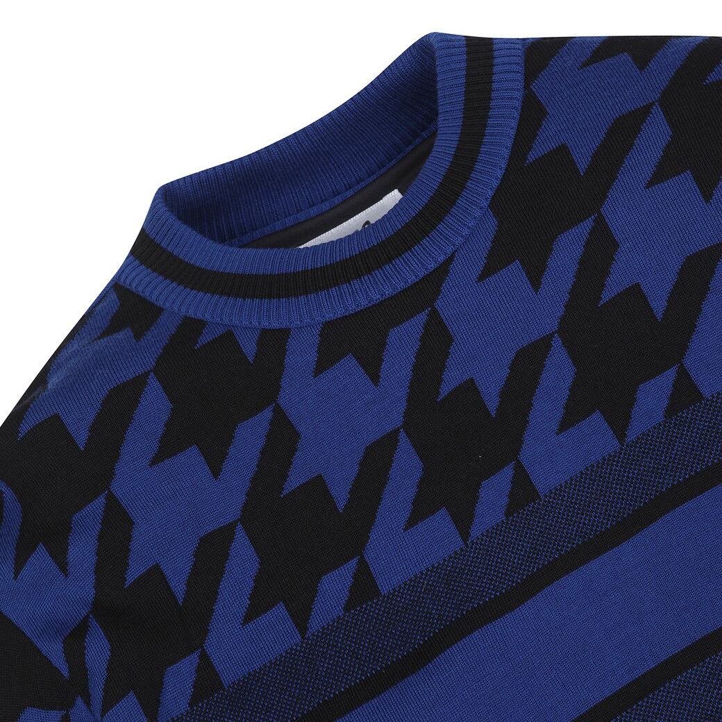 MEN ウィンターハウンズトゥース 防風タートルセーター