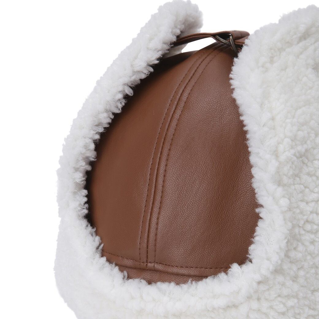 WOMEN フライトキャップ キャメル