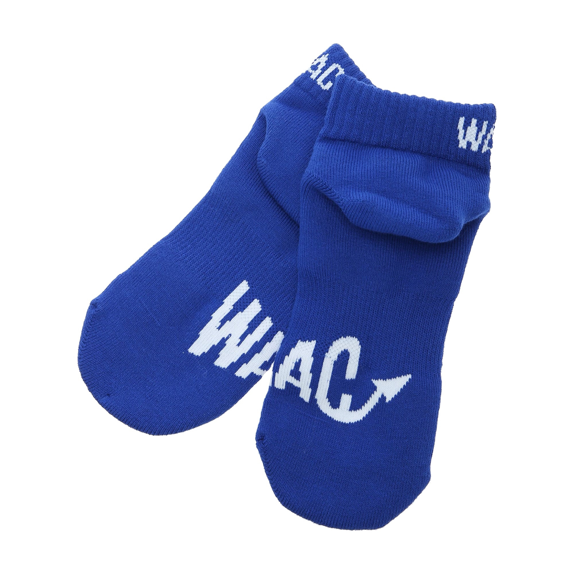 WOMEN ヒールプロテクト 3Dショートソックス ブルー