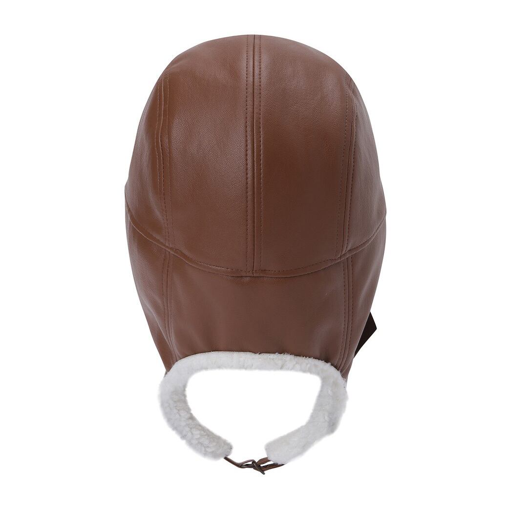 WOMEN フライトキャップ キャメル