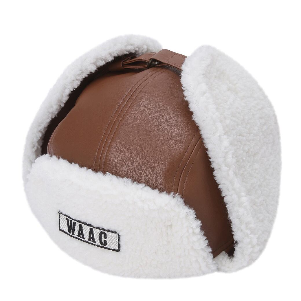 WOMEN フライトキャップ キャメル