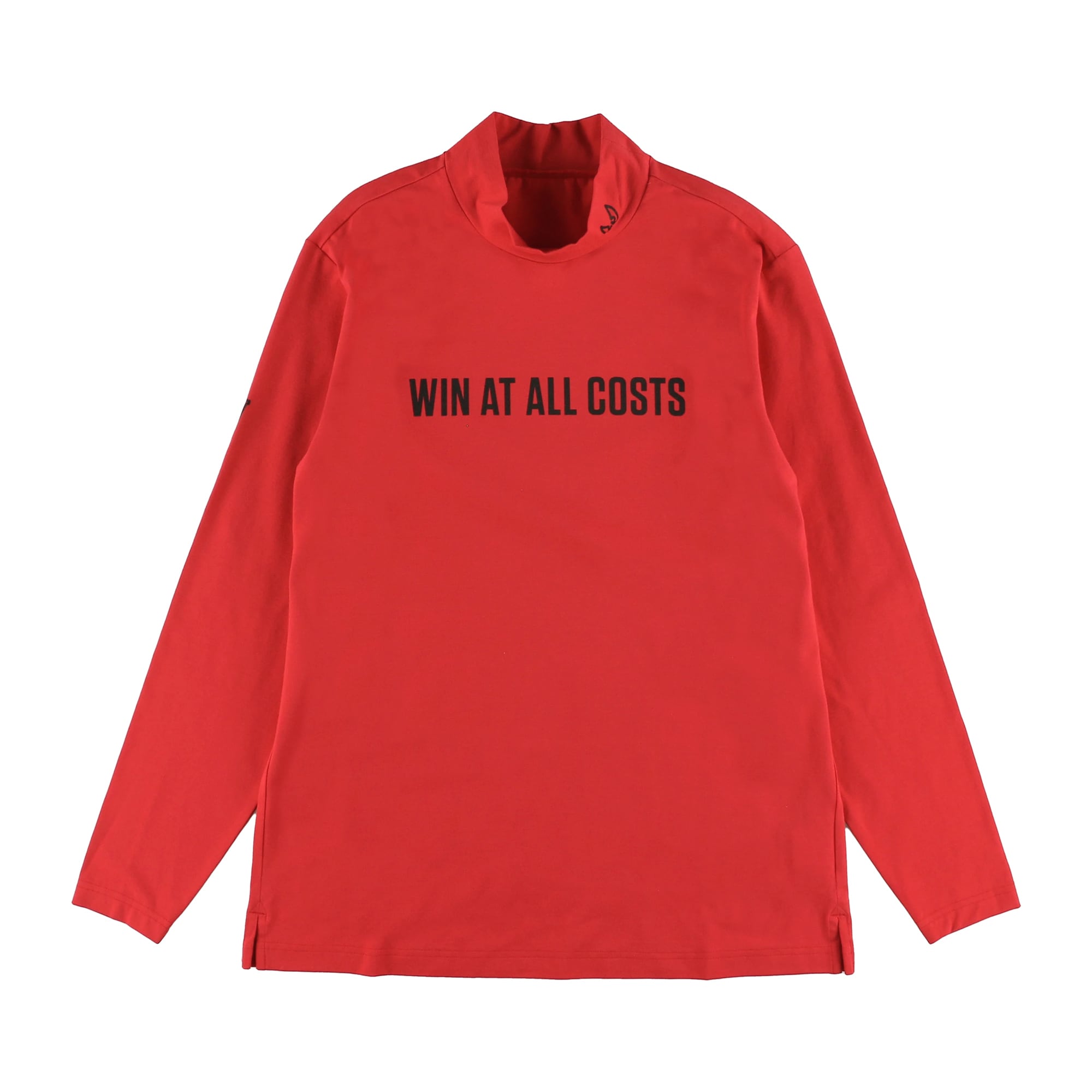 MEN シルケットコットンベア天竺 長袖モックネック