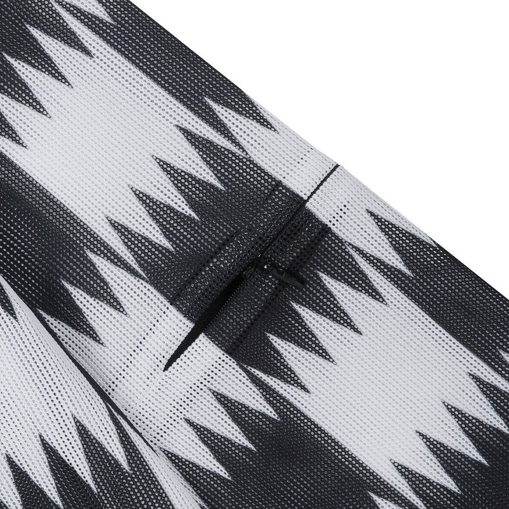 WOMEN シーズンパターン メッシュプルオーバー ブラック