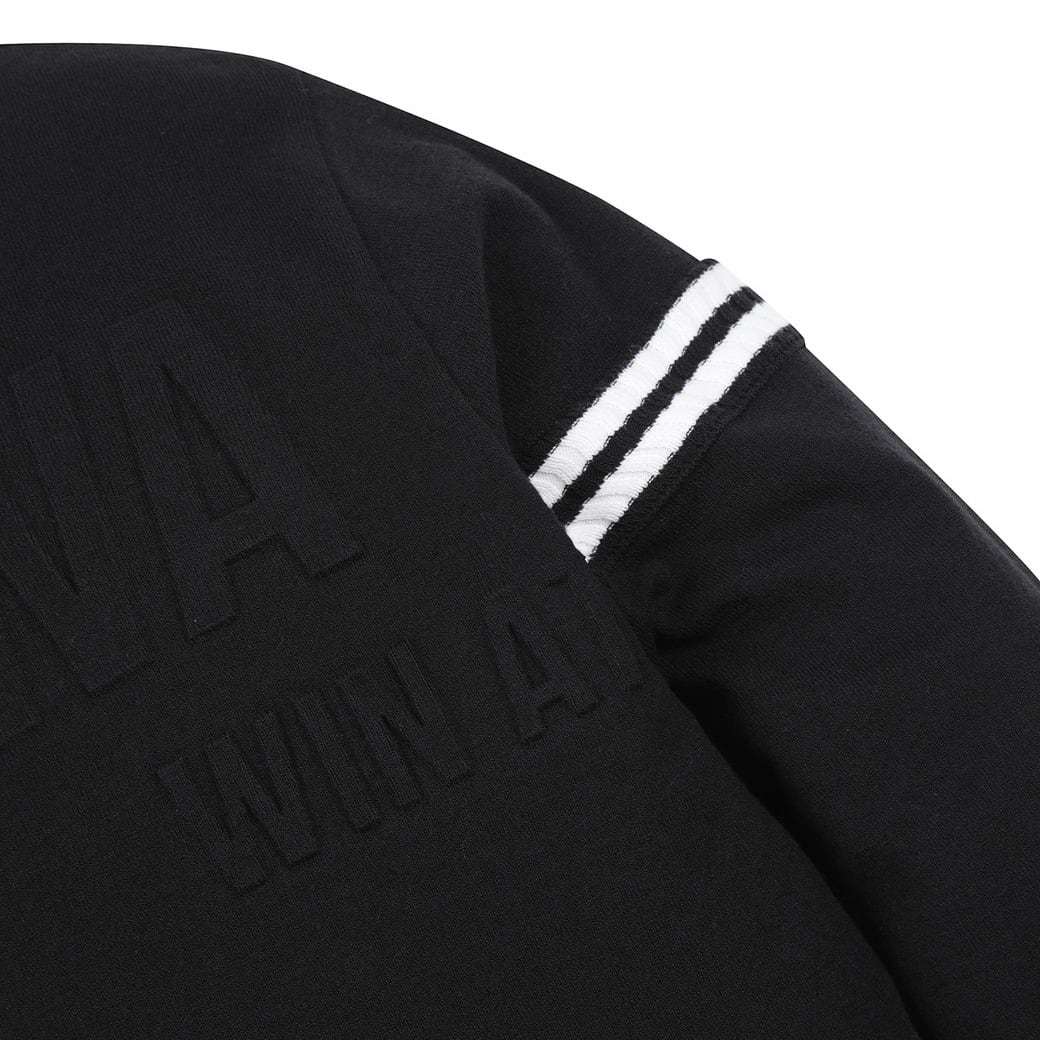 MEN エンボスロゴ ポイントラウンドセーター