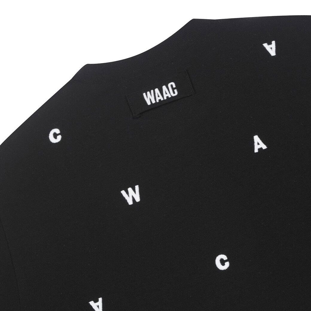 MEN WAACロゴ刺繍セーター