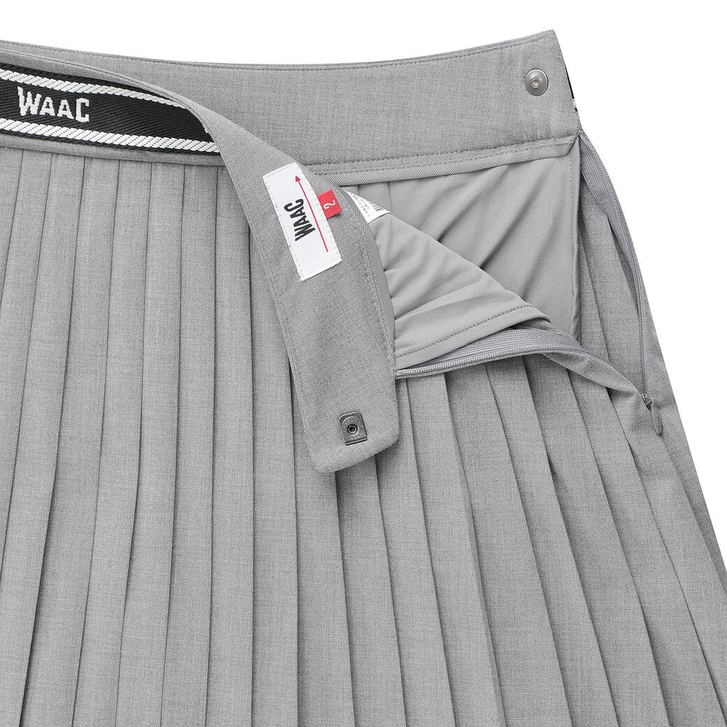 WOMEN バントプリーツキュロットスカート グレー