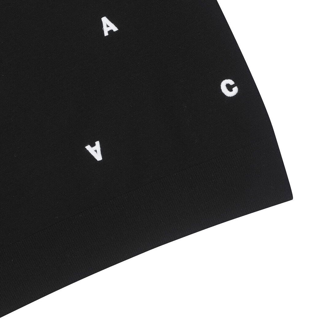 MEN WAACロゴ刺繍セーター